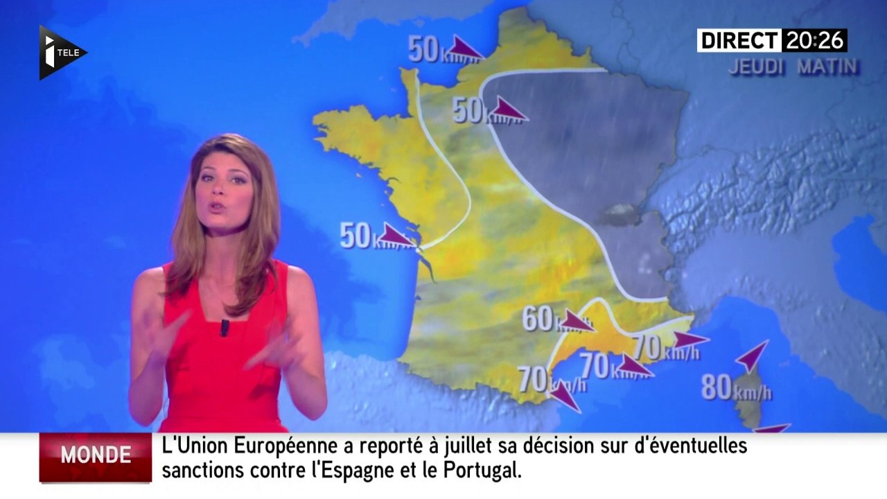 2016 05 18 CHLOE NABEDIAN pour LA METEO d'itele