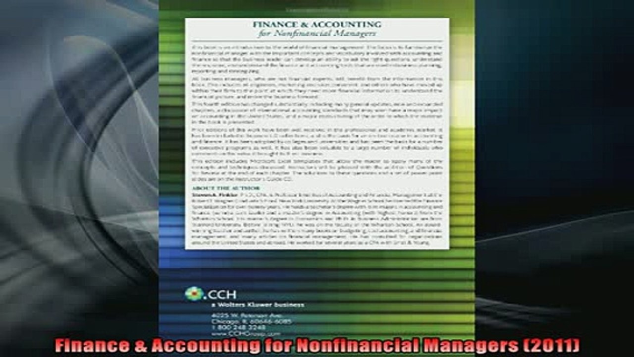 READ book  Finance  Accounting for Nonfinancial Managers 2011  FREE BOOOK ONLINE