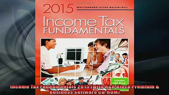 FREE DOWNLOAD Income Tax Fundamentals 2015 with HR Block Premium Business Software CDROM FREE BOOOK ONLINE