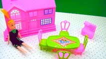 Barbie Bebek Oyuncak Evi ve Barbie nin Mutfak Eşyaları