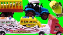 Oyuncak Traktor Polis Arabalı Tır ve Pepee TonTon Araçlar Minyonlar Kevin