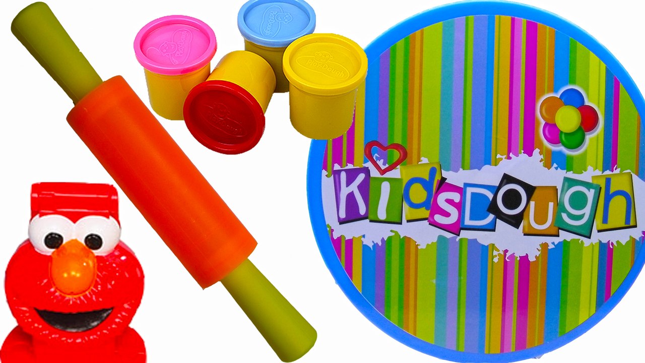 Kids dough Sofralı Merdaneli oyun hamuru kalıpları ile oyun oynuyoruz