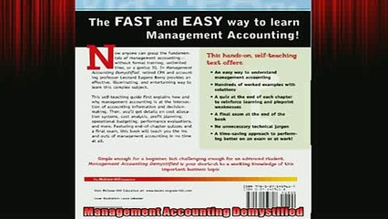 READ book  Management Accounting Demystified  FREE BOOOK ONLINE