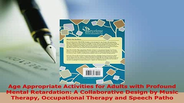 Download Age Appropriate Activities for Adults with Profound Mental Retardation A Collaborative Read Online