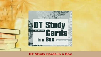 Download  OT Study Cards in a Box  EBook