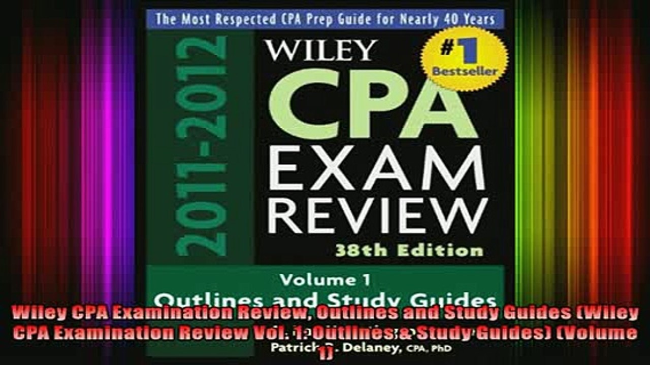 READ book  Wiley CPA Examination Review Outlines and Study Guides Wiley CPA Examination Review Vol READ ONLINE