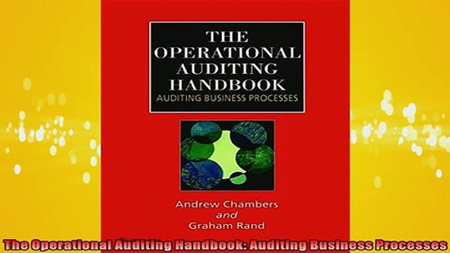 READ THE NEW BOOK The Operational Auditing Handbook Auditing Business Processes FREE BOOOK ONLINE