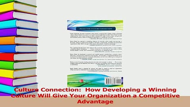 Read Culture Connection How Developing a Winning Culture Will Give Your Organization a Ebook Free