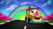 The Wheels On The Bus Go Round And Round   Children English Nursery Rhymes   3D Animation