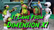 Teenage Mutant Ninja Turtles Dimension X Fugitoid Ship with Space Captain Mikey Kidnaps the Turtles
