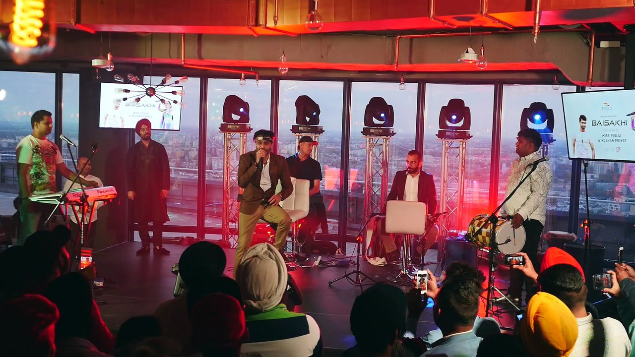 Miss Pooja & Roshan Prince alongside Da Singh Rp at Club Level 27, Warsaw concert "Baisakhi Festival" After party video.