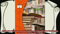 best book  Achieving TABE Success in Reading Level E Reader Achieving TABE Success for TABE 9  10