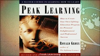 new book  Peak Learning