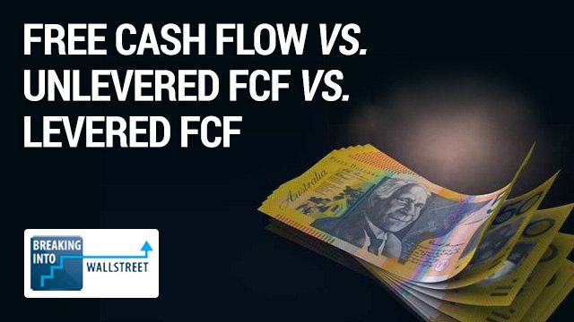 Free Cash Flow vs. Unlevered Free Cash Flow vs. Levered Free Cash Flow