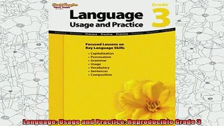 best book  Language Usage and Practice Reproducible Grade 3