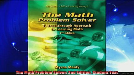 read here  The Math Problem Solver 2nd Edition Student Text