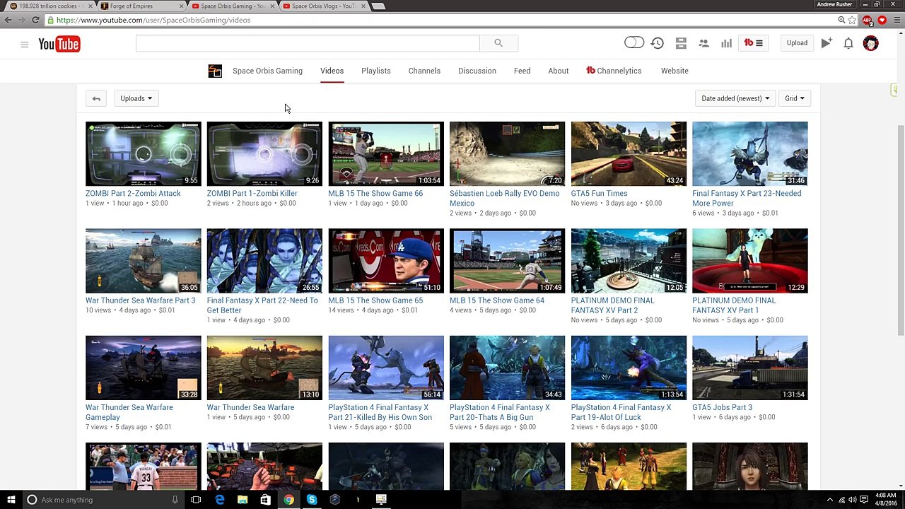 Space Orbis Gaming Channel Review - Rusher Channel Reviews Episode 2