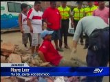 En Jaramijó, dos personas resultaron heridas tras sismo