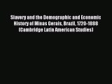 Read Slavery and the Demographic and Economic History of Minas Gerais Brazil 1720-1888 (Cambridge