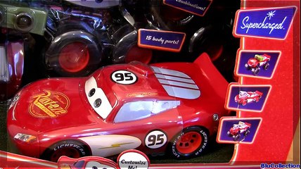 Monster Truck Gear Up n Go Lightning McQueen CARS 2 Buildable Toy From Disney Pixar Toys | HD