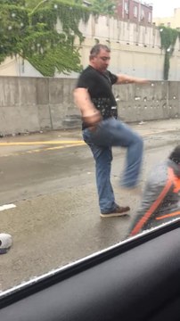 Road Rage Between a NYC Cabbie and Pick-Up Truck Driver