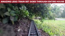 Amazing Toy Train Which Goes Through the Entire House!