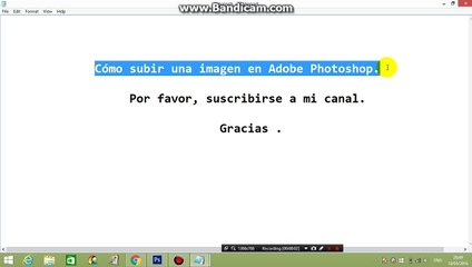 Cómo subir una imagen en Adobe Photoshop