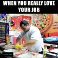 When you really really love your job!