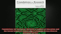 Free PDF Downlaod  Foundations for Research Methods of Inquiry in Education and the Social Sciences Inquiry READ ONLINE