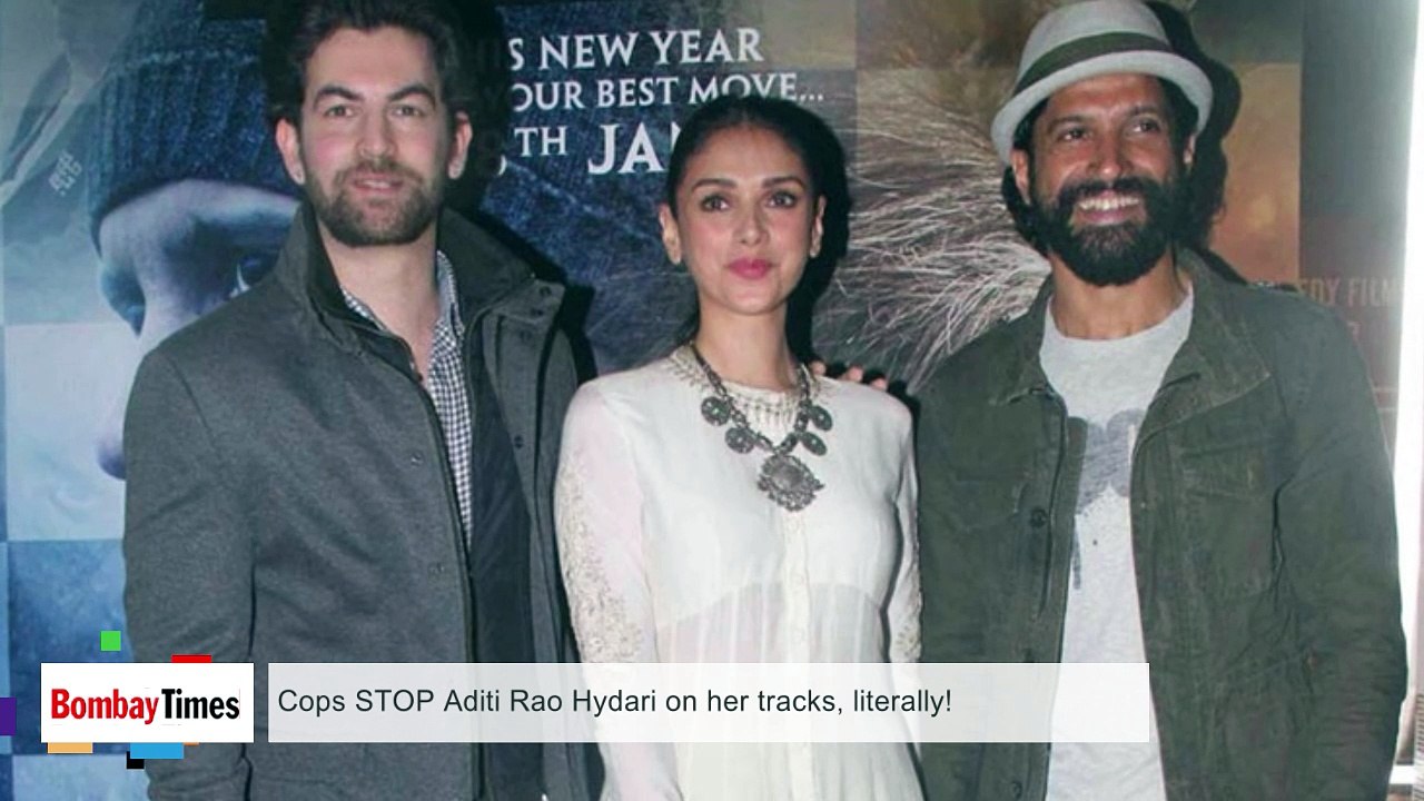 Cops STOP Aditi Rao Hydari on her tracks, literally!
