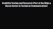 [PDF] Usability Testing and Research (Part of the Allyn & Bacon Series in Technical Communication)