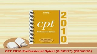 Download  CPT 2010 Professional Spiral 85X11 EP54110 PDF Free