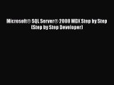 Read Microsoft® SQL Server® 2008 MDX Step by Step (Step by Step Developer) PDF Free