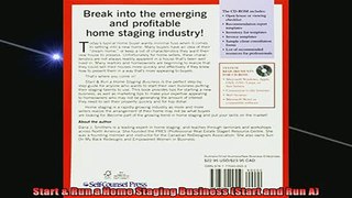 READ book  Start  Run a Home Staging Business Start and Run A Full Free