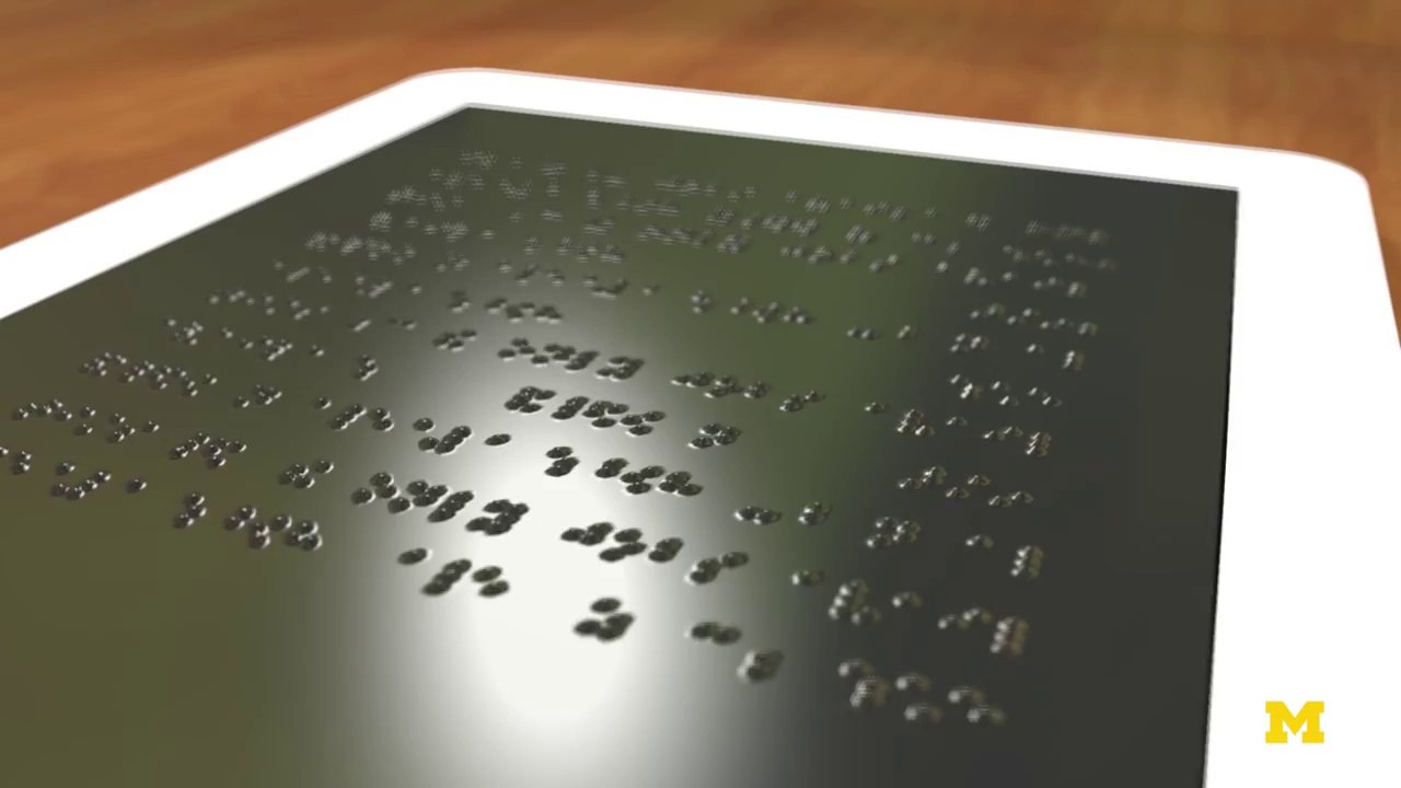Une tablette tactile spéciale pour les non-voyants