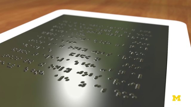 Une tablette tactile spéciale pour les non-voyants