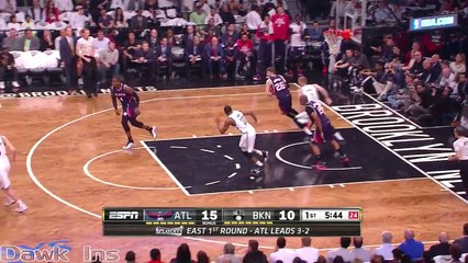 Kyle Korver Full Highlights 2015 Playoffs R1G6 at Nets - 20 Pts, 8 Rebs, 4 Dimes, 6 Threes!