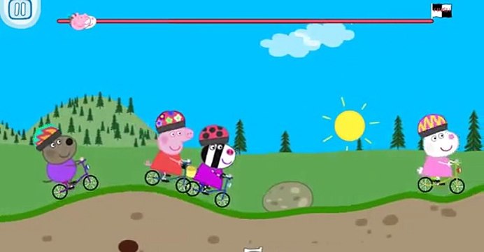 Свинка Пеппа - Гонка на велосипеде Peppa Pig Свинка Пеппа. Мультфильм.