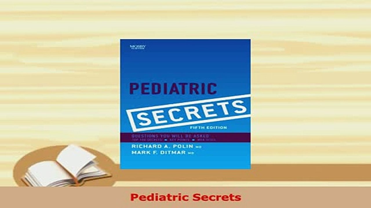 Download  Pediatric Secrets PDF Free
