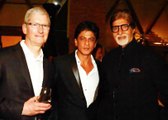 Apple CEO Tim Cook Parties With Shahrukh Khan & Amitabh Bachchan