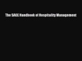 Read The SAGE Handbook of Hospitality Management Ebook Free
