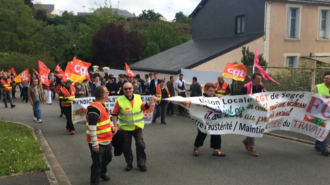 Manif contre la loi Travail à Segré