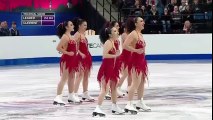 Elles commencent par patiner tranquillement sur la glace...Mais crée la surprise à 2:33 !