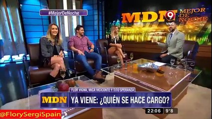 Visita de Flor Vigna y Tito Esperanza en "Mejor De Noche" 18-05-16