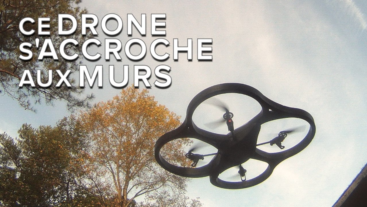 Ce drone incroyable s’accroche aux murs et au plafond