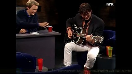 MORTEN HARKET - talk + "Tilbake Til Livet" [NRK 'Absolutt' / Nov. 25, 1996]