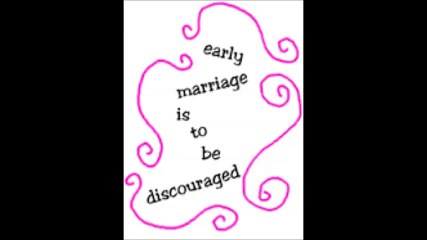 Sungi Message on Early Marriages