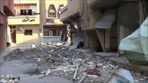 FNN  Syria  Deir Ezzor  impacts of shelling at al Hamediya Neighborhood  23 11 2012