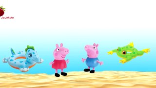 Peppa Pig Mermaid Beach Play with Little George   Candy Collecting Toys