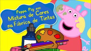 Peppa Pig Fazer Mistura de Cores na Fábrica de Tintas